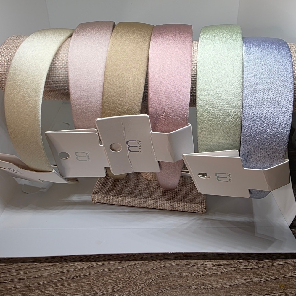 Melody Wide Solid Headbands Pick Any 2 Mix Match Pastel Neutral Colors